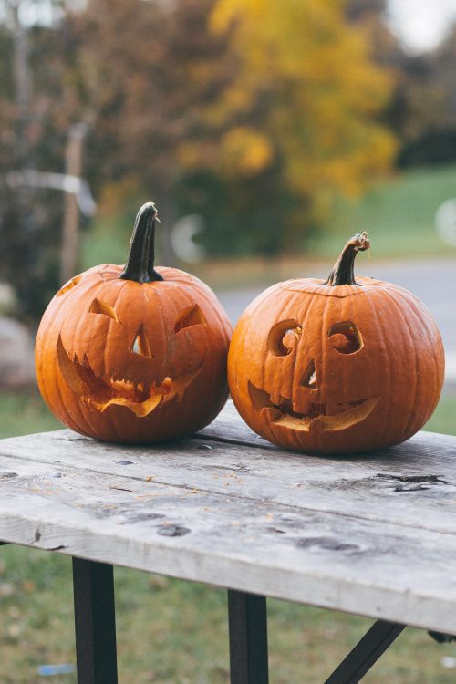 Carved pumpkins